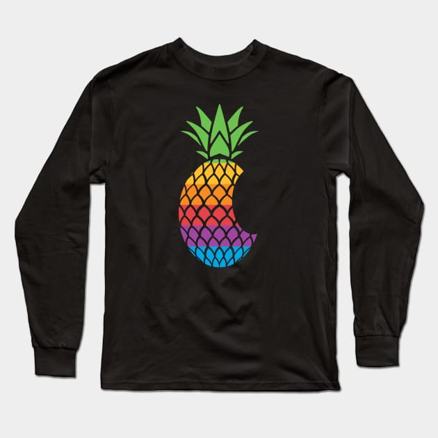 Pineapple Long Sleeve T-Shirt by DesignbyDrD